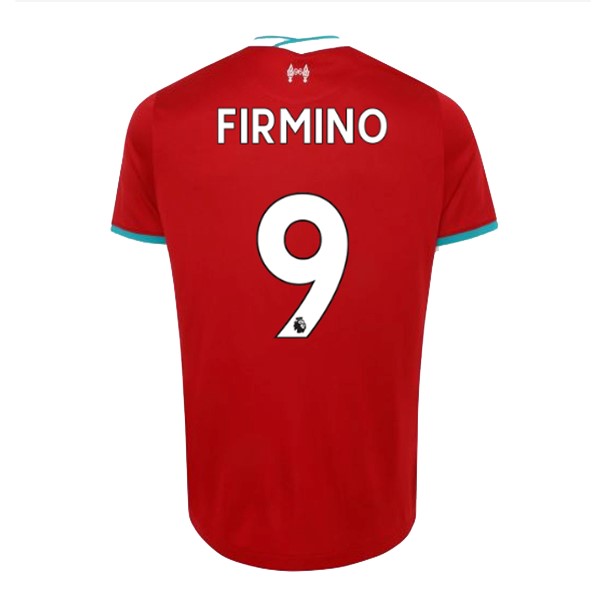 Camiseta Liverpool NO.9 Firmino Primera Equipación 2020-2021 Rojo
